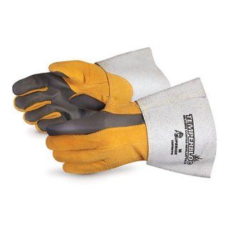 Superior 335TBDTIG Temperbloc Deerskin Leather TIG Welder Glove with Palm, Work, Large (Pack of 1 Pair) Welding Safety Gloves