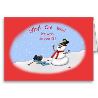 Funny Christmas Cards Melt Down