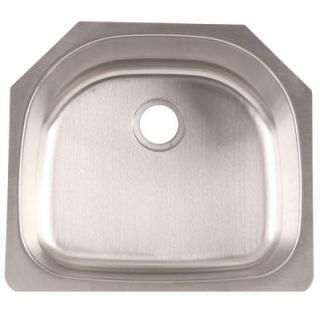 FrankeUSA Undermount Stainless Steel 23.5x21x9 0 Hole Single Bowl Kitchen Sink FSU117