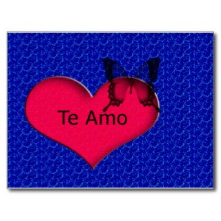 Te Amo Corazón Postcard