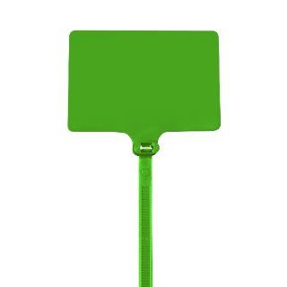 Aviditi CTID85 Identification Cable Tie, 9" Length x 1/4" Width, 120 lbs Tensile Strength, Green (Case of 100)