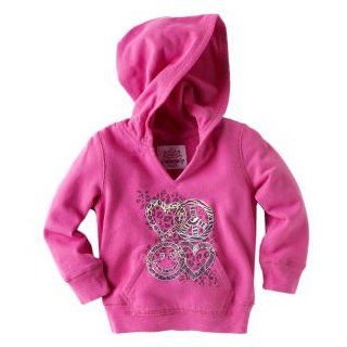The Children's Place Pink Love Peace Happy Face Fleece Pullover Hoodie Sweatshirt Size 6 9 Months ; 15 18 Pounds Clothing