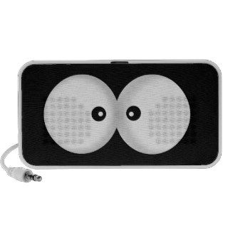 funny cartoon eyes travelling speaker