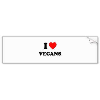 I love Vegans Bumper Sticker