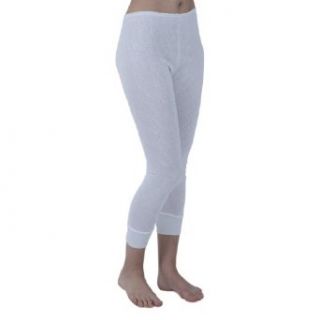 Ladies/Womens Thermal Underwear Long Jane / Johns (Hips 38 40 inch (12 14)) (White) Thermal Underwear Bottoms