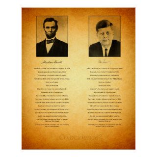 Abraham Lincoln and John F Kennedy Conspiracy Posters