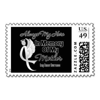 Always My Hero In Memory Mother   Lung Cancer Postage Stamp