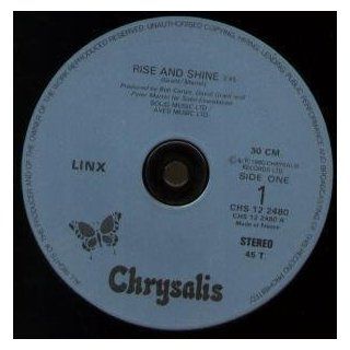 Rise And Shine 12 Inch (12" Vinyl Single) French Chrysalis 1980 Music