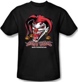 Lethal Threat   Evil Jester Men's T Shirt at  Mens Clothing store