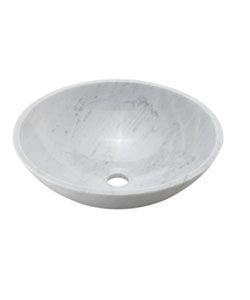 DeNovo Smokey Grey Marble Vessel Sink Set DeNovo Bathroom Sinks