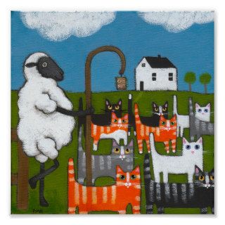 Sheep Herding Cats Poster