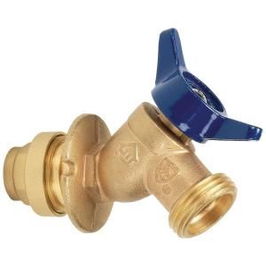 1/2 in. Brass Quarter Turn Sillcock Valve with Push Fit Connections No Lead P211 8 12