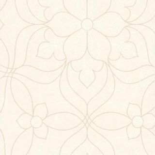 56 sq. ft. Charlotte Pearl Modern Floral Wallpaper 301 66912