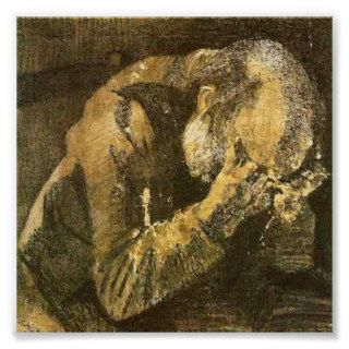 Van Gogh Old Man with Head in Hands (F998) Print