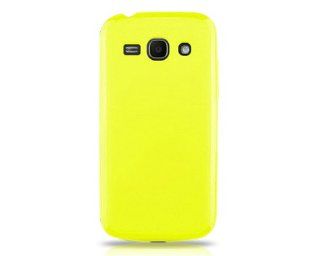 Jelly Series Samsung Galaxy Ace 3 Silicone Case S7272   Yellow Cell Phones & Accessories