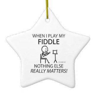 Fiddle Nothing Else Matters Christmas Tree Ornaments