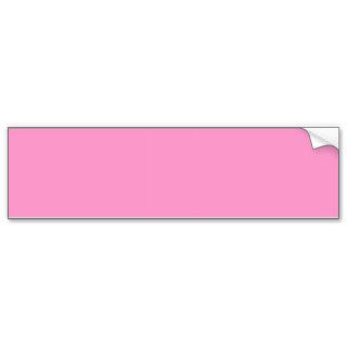 FF99CC Solid Medium Pink Color Template Bumper Sticker