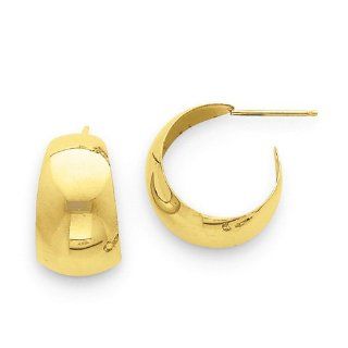 14k Yellow Gold Small Hoop Earrings. Metal Wt  2.79g Jewelry