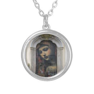 Virgin Mary   Christian   Christianity Graffiti Personalized Necklace