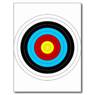 Archery Target Postcard