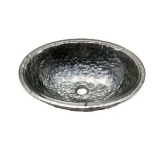 JSG Oceana Undermount Bathroom Sink in Steel Gray with Overflow 007 007 244 OF