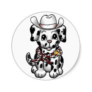 Sheriff Spotty Dog Stickers