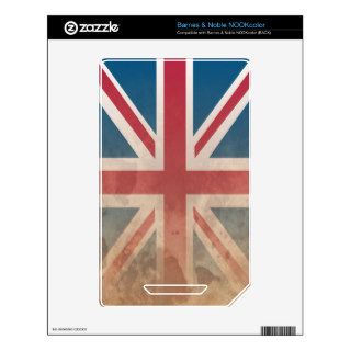 British Flag, (UK, Great Britain or England) NOOK Color Skin