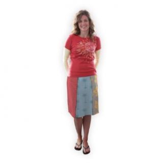Green 3 Apparel Wm Tropical USA made Recycled Sweater Skirt (Extra Small, Multi)