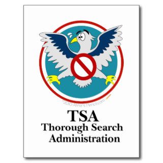 Eagle TSA Funny Cartoon (Touch My Junk) Post Cards