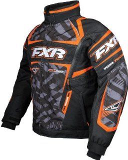 FXR Backshift Pro Jacket, CHAR STRIKE/ORG, LG Sports & Outdoors