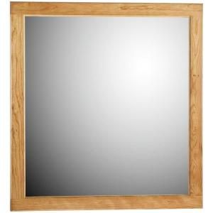 Simplicity by Strasser 30 in. Framed Wall Mirror with Round Edge in Natural Alder 01.213