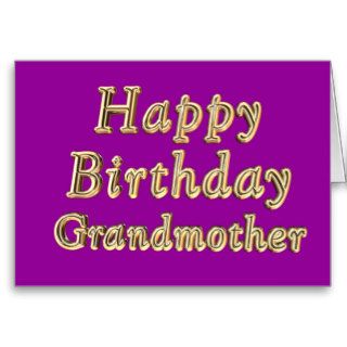Happy Birthday Grandmother rose Birthday Grandma Greeting Cards