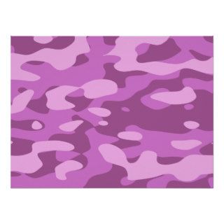 Girly Pink Camouflage Print