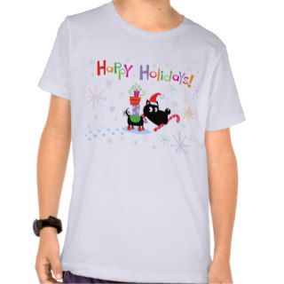 Happy Holidays dog T shirt