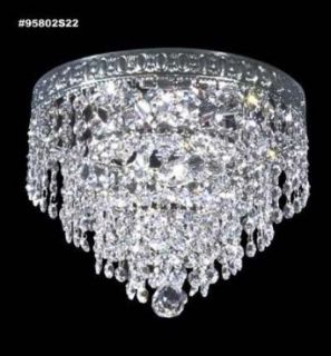 95802G22 IMPERIAL Crystal FlushMount   Close To Ceiling Light Fixtures  