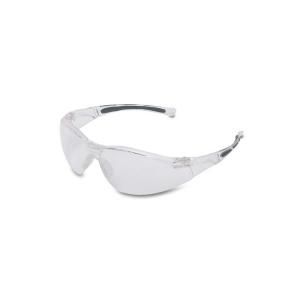 Sperian A800 Series Wrap Around Safety Glasses with Clear Tint Hardcoat Lens and Clear Frame A800