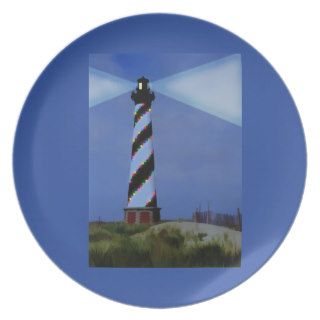 Cape Hatteras Lighthouse at Christmas Plate