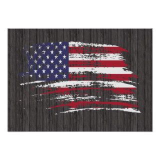 Cool American flag design Posters