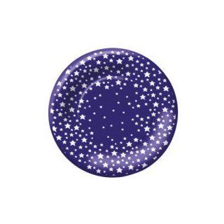 Multi Stars Blue 10 inch Paper Plates Kitchen & Dining
