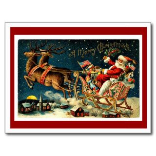 Santa Claus   A Merry Christmas Postcard