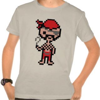Pixel Pirate Alien T shirt
