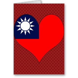 I Love Republic China Greeting Card