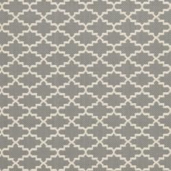 Dark Grey/ Beige Indoor Outdoor Geometric Rug (8' x 11' 2") Safavieh 7x9   10x14 Rugs