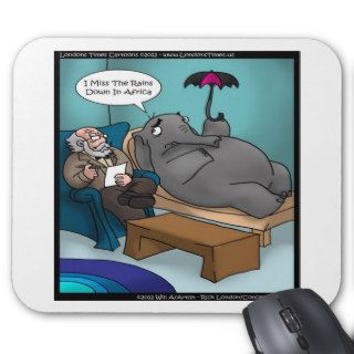Funny Elephant In Therapy Cards Tees Gifts Etc Mouse Pad