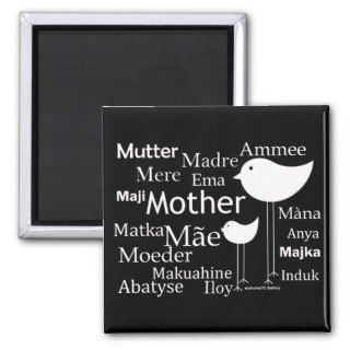 Mother in different languages magnets