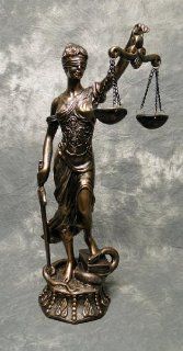 Lady Justice Scale of Justice 11 Inch Base Law Office Student Gift  Statues  