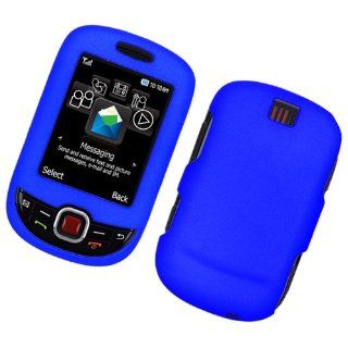 Samsung Smiley/T359 Rubber Case Blue 02 Cell Phones & Accessories