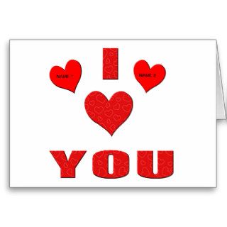 I Love You With All My Heart Greeting Cards