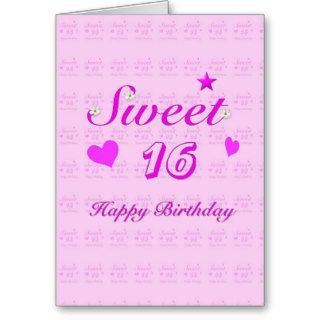 Sweet 16 Happy Birthday Card