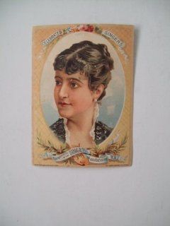 Antique (Victorian) Trade Card; Singer Sewing Machine 